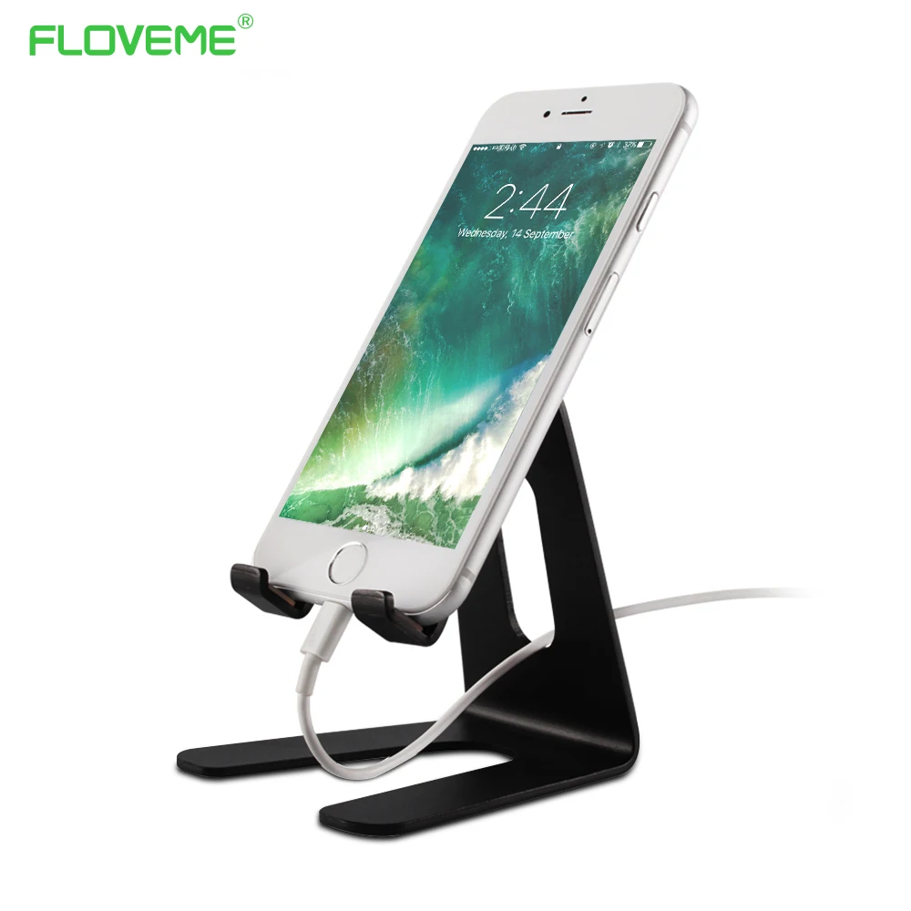 FLOVEME роскошный алюминиевый сплав держатель для телефона iPhone 7 6 6S Plus Samsung S8 S7 S6 Xiaomi