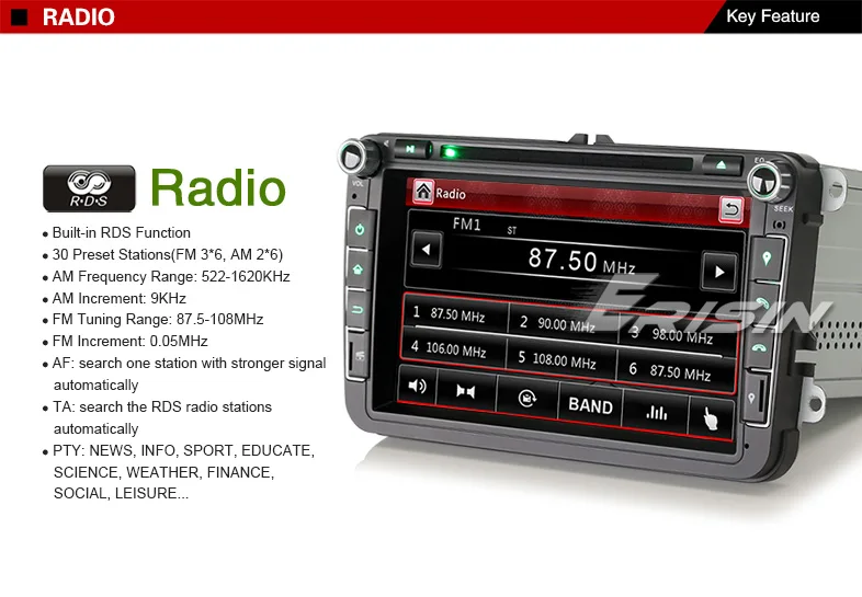 Cheap 7" Win8 Autoradio Car GPS Navigation 3G DVD DAB+ System for VW Jetta Golf EOS Seat ES8115V 13