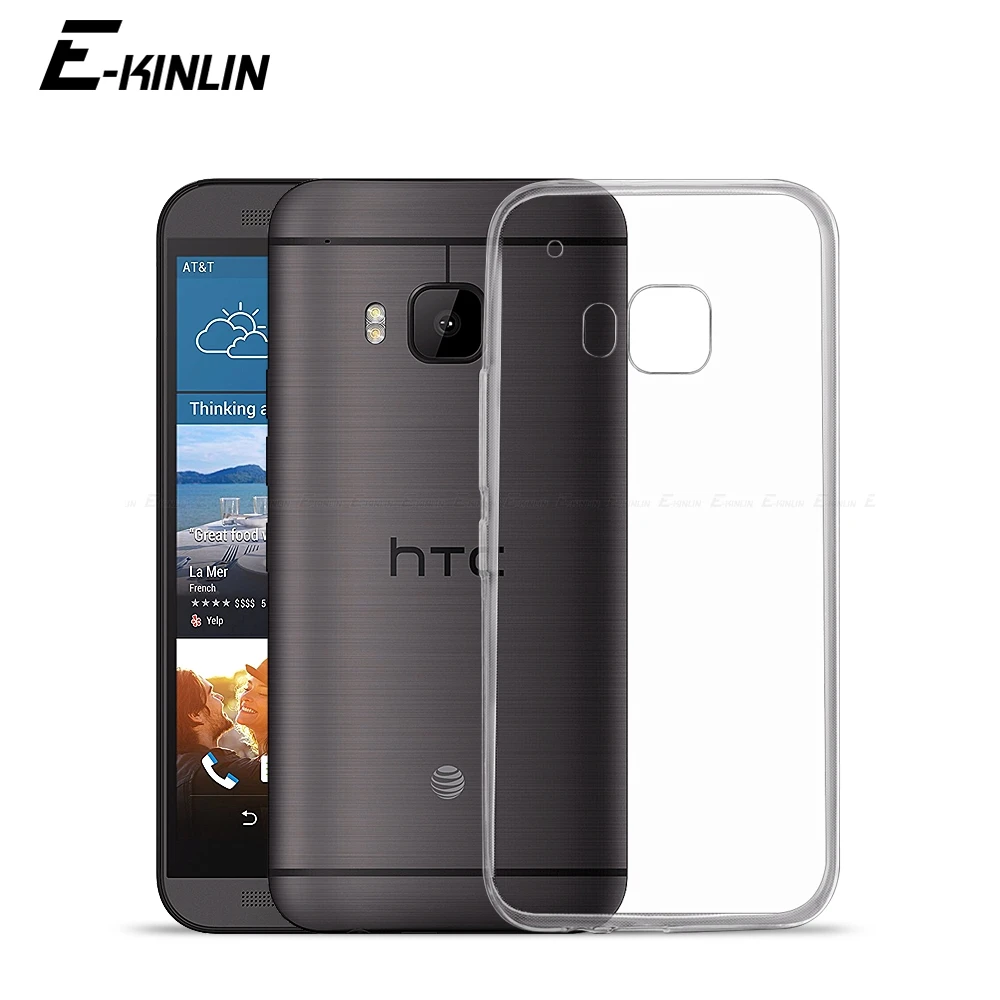 Transparent Ultra Slim Clear Silicone Case For HTC One S9 M10 M9 M8s M8 Plus Back Soft TPU Protection Cover