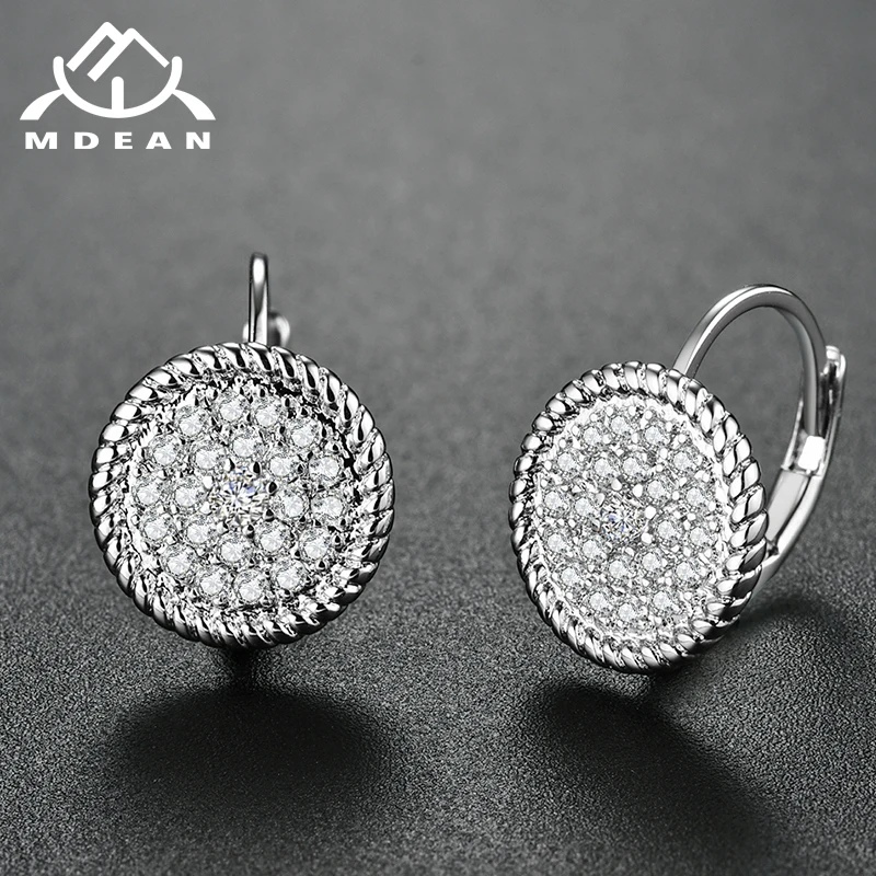 Серьги подвески MDEAN модные серьги белого и золотого цвета ювелирные изделия для