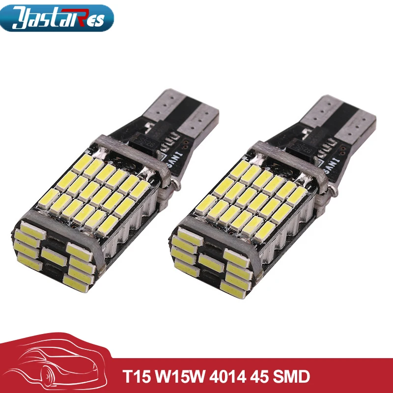 2шт Автомобильный 12В Canbus 921 912 T10 T15 45 светодиодный 4014 SMD 45SMD без полярности T16 лампа