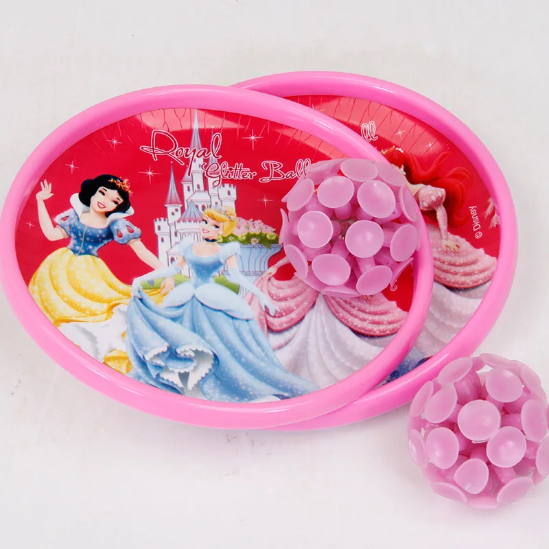 Princess Child Throwing Toy Cartoon Sucker Ball Sticky Target Ball Set Gift for Kids Sports Sucker Sticky Ball Toy Catch Ball (4)