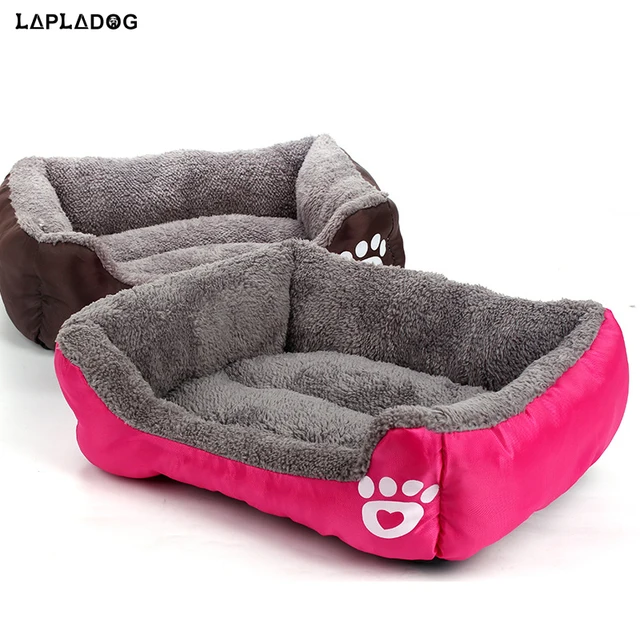 LAPLADOG Warm Winter Dog Bed Sofa Mat Kennel Doggy House Candy Colored Dog Cat Rabbit House Puppy Sleeping Nest