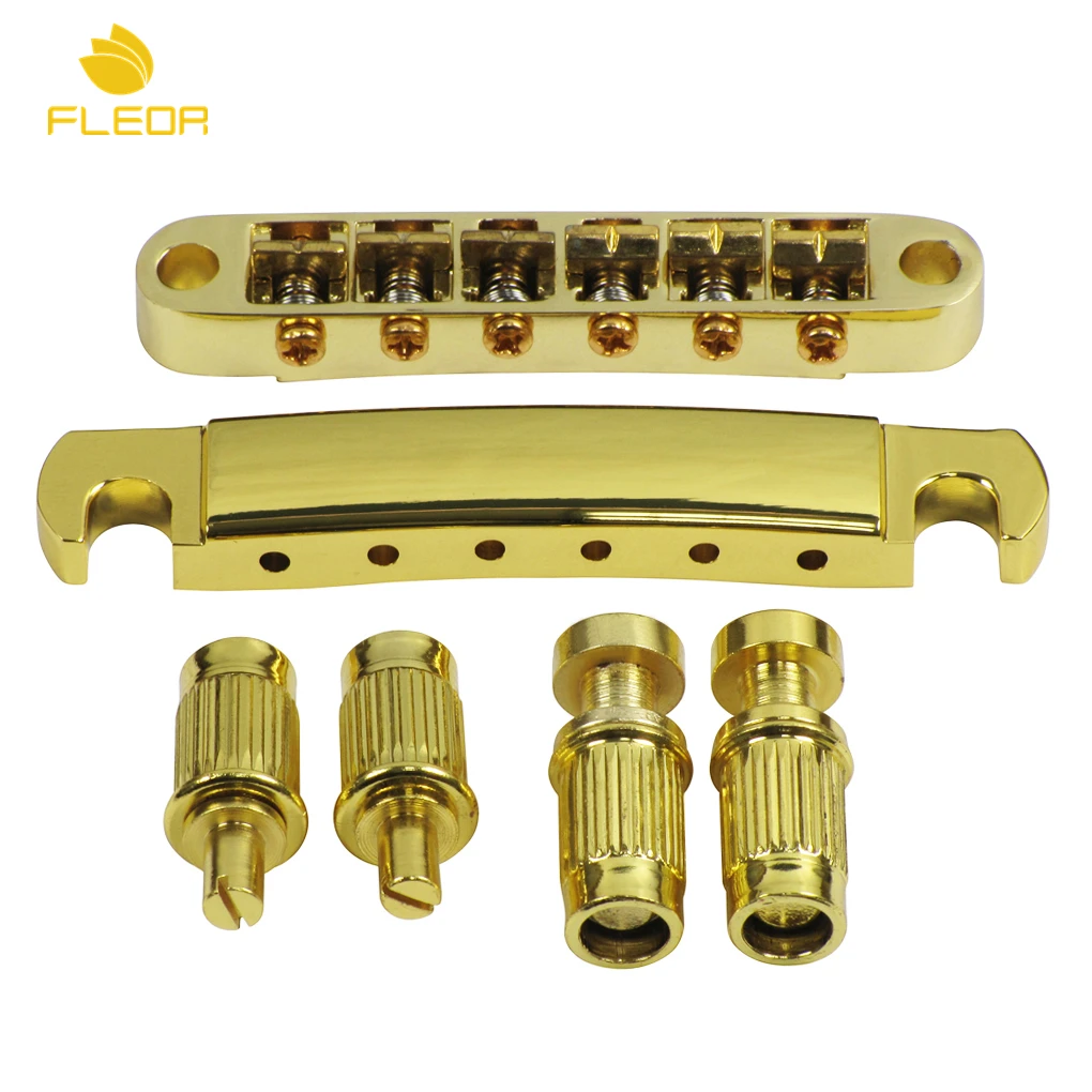 FLEOR Golden Plated Electric Guitar Tune O Matic Bridge