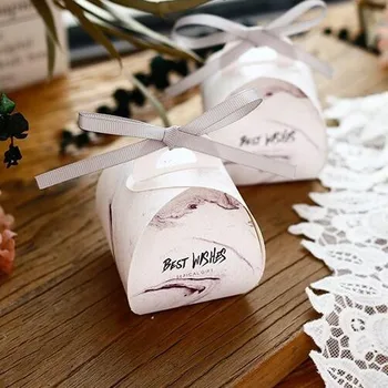 

Free shipping romantic different patterns of paper party gift boxes with ribbon ,JXQ04