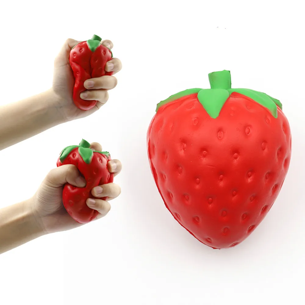 Squishy Strawberry Squeeze Toy Antistress Medium Soft Squishes Toy Slow