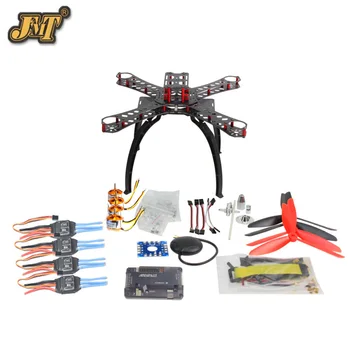 

JMT DIY RC Multicopter FPV APM2.8 GPS Drone X4M310L Fiberglass Frame Kit 1400KV Motor XT-XINTE 30A ESC Propeller