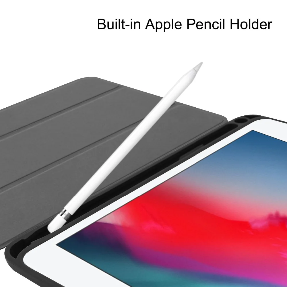 Печатный смарт чехол для iPad Mini 5 2019 4 Ручка Держатель Флип кожаный подставка +