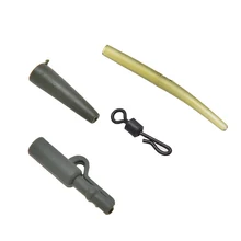 40 шт. набор рыболовных инструментов, рыболовные снасти, свинцовые зажимы для карпа, Длинные q-образные быстроходные шарниры, не спутывающиеся втулки, Pesca карп