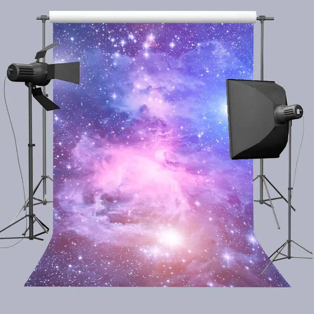 

MTMETY Starry Glitter Star Sky Universe Party Night Scenic Pattern Photo Background Photography Backdrop Photocall Photo Studio