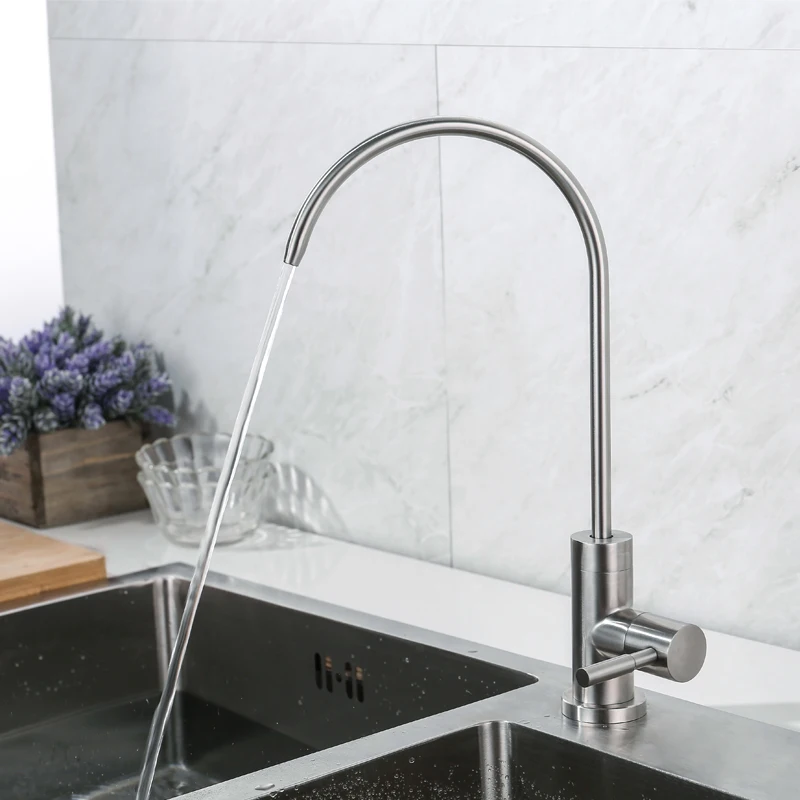 IVRICH Drinking Water Tap leadfree stainless RO Faucet Filter Purify System Reverse Osmosis used water filter faucet PU01-1