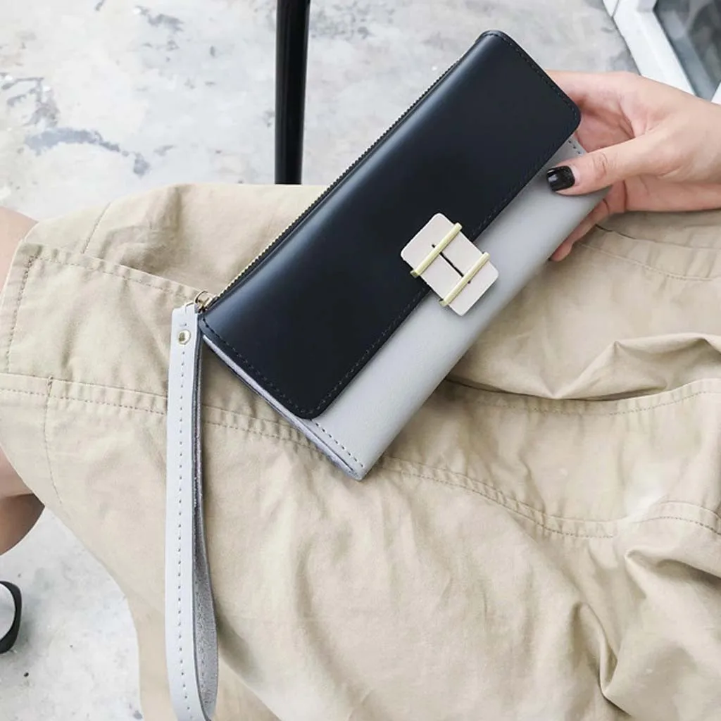 Aelicy Женская модная Лоскутная сумка-клатч из искусственной кожи однотонный кошелек сумка-тоут на молнии сетчатый мешок Bolso De Embrague De Cuero Pu
