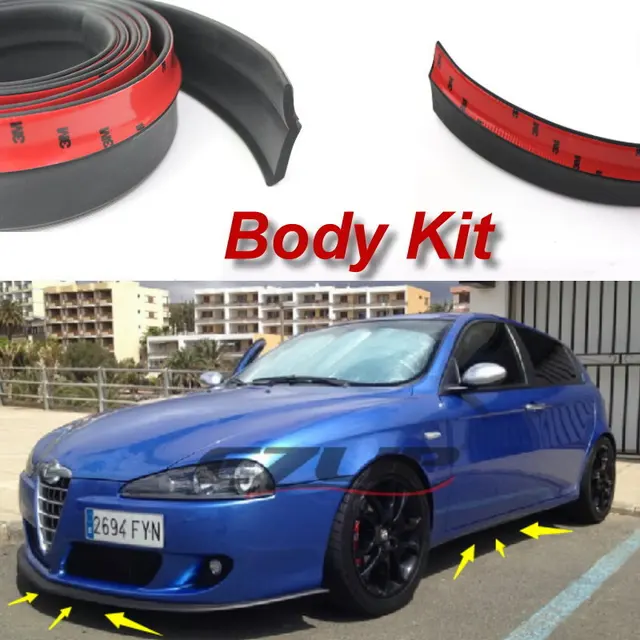 Bumper Lip Deflector Lips For Alfa Romeo GT AR 2003Onwork Front