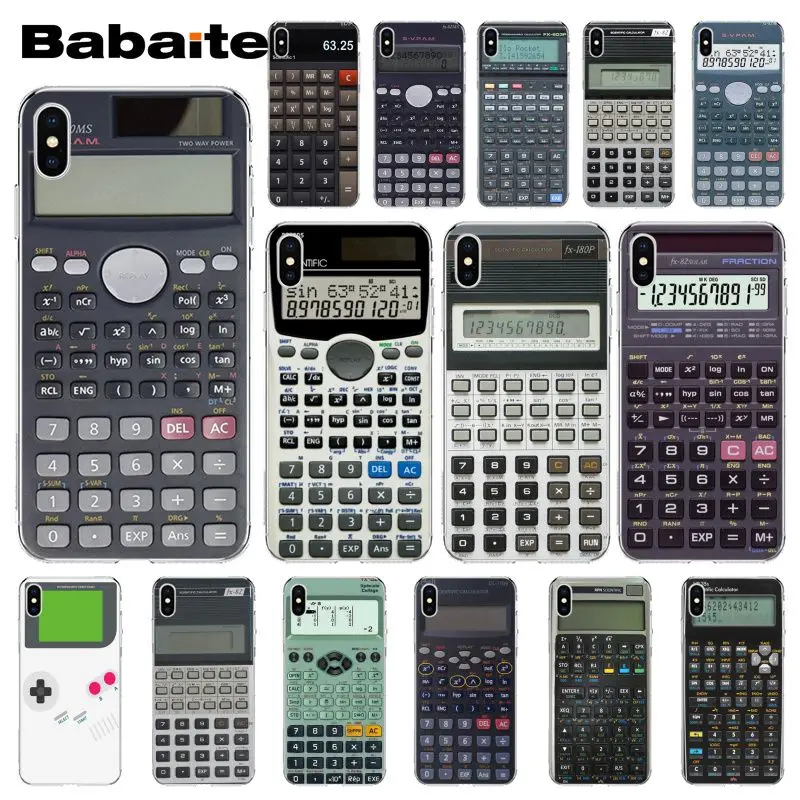 

Babaite Retro Peculiar Funny Calculator Gameboy Phone Case cover Shell for Apple iPhone 8 7 6 6S Plus X XS MAX 5 5S SE XR Cover