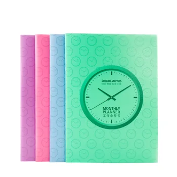 

Coloffice Creative 2018 agenda Clock pattern notebboks B5 weekly planner/month plan kawaii handbook school&office supplies 1pc