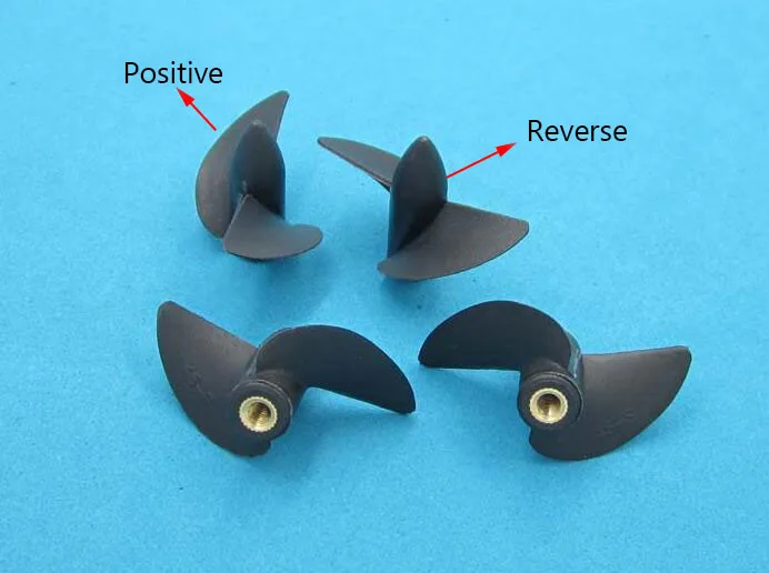 6 шт. 2 Лопасти RC лодочные пропеллеры с резьбой M4 35/39/42/45 мм правый/левый пропеллер