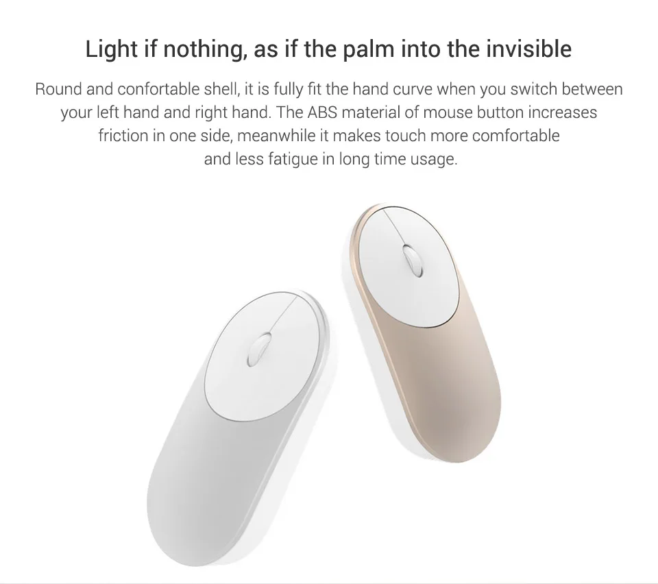Original Xiaomi Mouse XMSB01MW Portable Wireless In Stock Mi Optical Bluetooth 4.0 RF 2.4GHz Dual Mode Connect Mi Mouse (5)