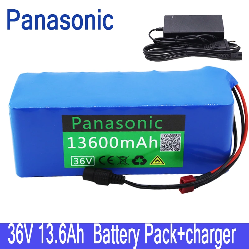 

Panasonic 36V battery 10S4P 13.6Ah battery pack 500W high power battery 42V 13600mAh Ebike electric bicycle BMS+42v charger