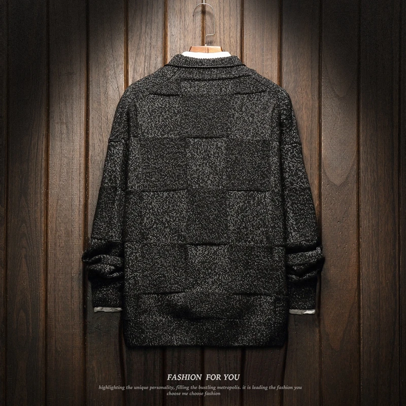 Christmas Men Sweaters Winter Clothes 2019 Plus Size Asian M-4XL 5XL 6XL Japan Style Casual Standard Designer Pullovers