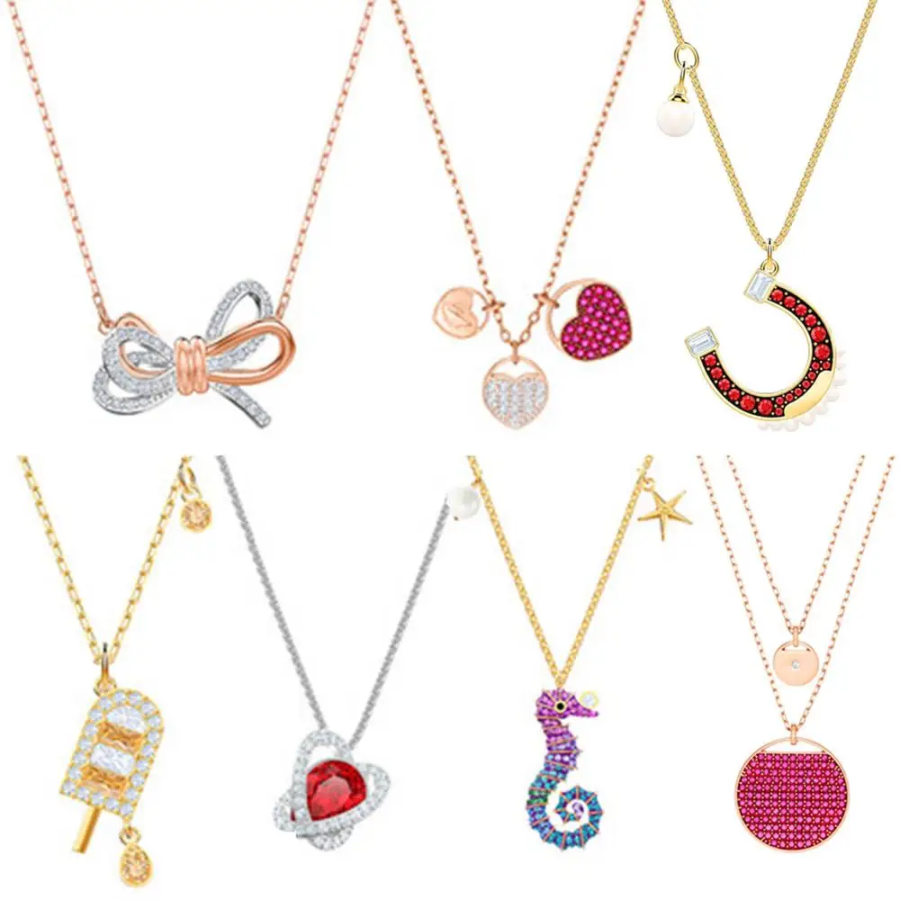 

SERVICE YOU Fashion 100% Sterling Silver Original 1:1 High Quality LIFELONG BOW Necklace Women Jewelry Free Mail