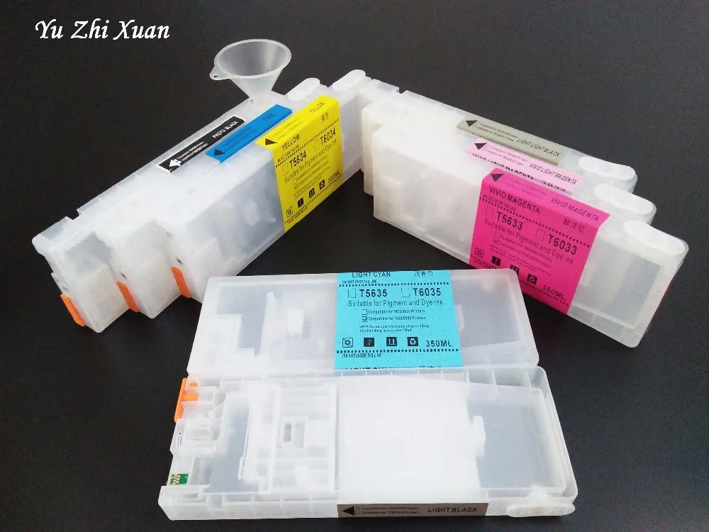 factory price!! 350ml 1 set T6122 T6123 T6124 T6128 printer ink tank with chip for Epson 9450