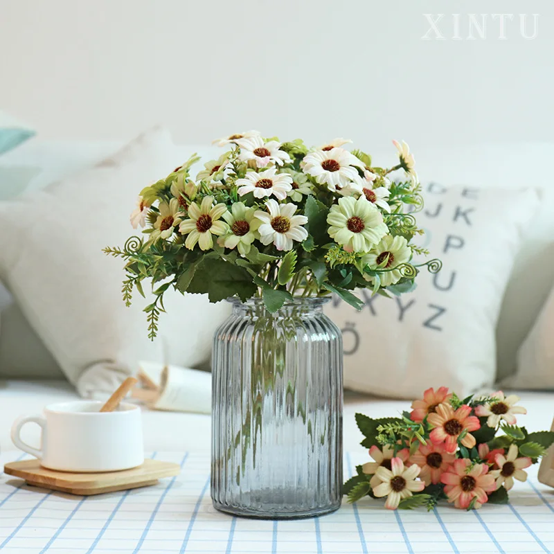 

Klonca Natural Fresh Silk Flower 31cm 10pcs/lot Fake Flower Artificial Flower Daisy Wedding Home Decoration