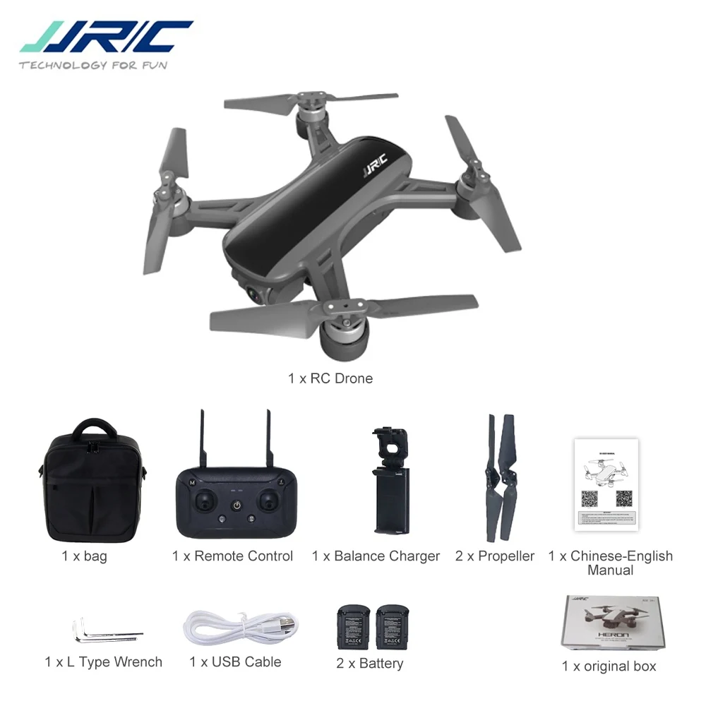 JJRC X9 5G бесщеточный Wi-Fi FPV дрона с дистанционным управлением-1080 P HD Камера gps оптическим позиционированием удержания высоты следите за Квадрокоптер - Цвет: 2 battery and a bag