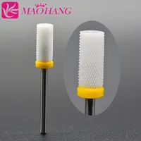 MAOHANG 1pcs XF Ceramic nail drill bit Large Barrel Smooth Top bit electric drilling manicure machine accessories nail tools 1