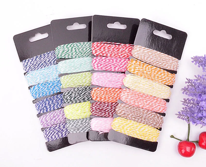 

4 Ply Thin Baker Twine Cotton Rope For DIY Gift Packing Scrapbooking Wedding Birthday Party Decoration Kids decoracao de festa