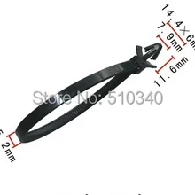 100 шт пластиковый зажим для автомобилей Разъемный кабель ремешок