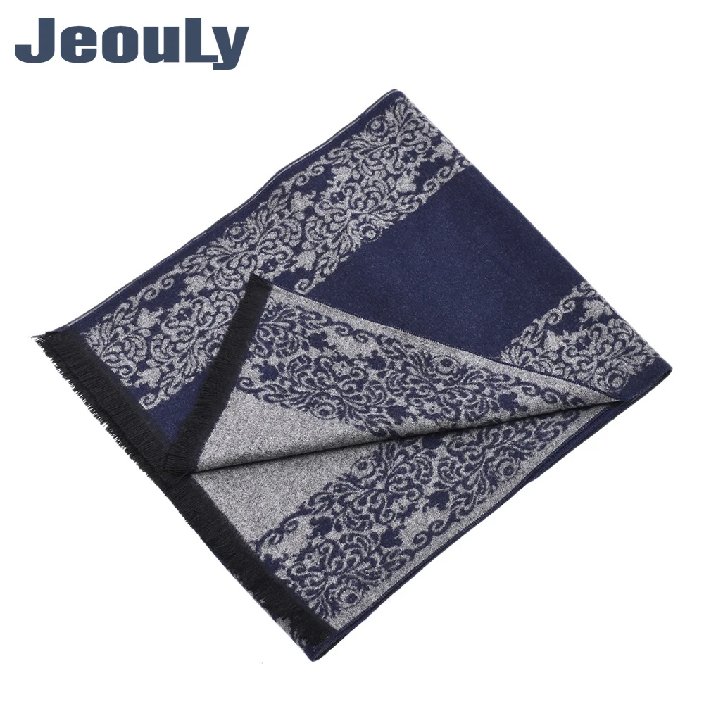 

2018 Casul design men cashmere Scarf Luxury Brand Neckerchief Chinese porcelain Winter Warm Soft Shawls Wraps Unisex Scarves