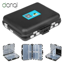 DONQL Angeln Tackle Box Für Köder Haken Angeln Zubehör 9/26 Fächer Lagerung Löffel Locken Kleine Kunststoff Box(China)