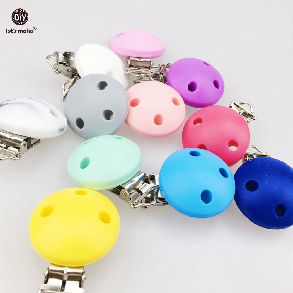 Let's make Baby Teether 20PC Round shape silicone Teething Pacifier