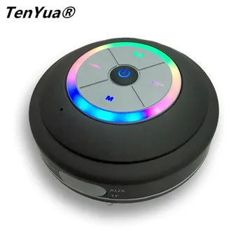 

TenYua Waterproof Bluetooth Music Speakers Mini Wireless Portable Hands-free TF Card FM Radio Subwoofer Audio LED Speakers