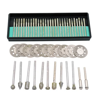 

GOXAWEE 52pcs Diamond Abrasive Power Tools Accessories Set For Dremel Electric Mini Drill Metal Engraving Grinding Rotary Tools