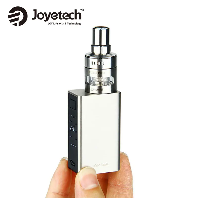 

Original Joyetech eVic Basic Start Kit with eVic Basic Battery 1500mah & 2ml CUBIS Pro Mini Atomizer Electronic Cig Kit 40W