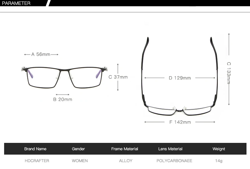 HDCRAFTER мужские и женские оптические оправы, оправы для очков, коммерческие очки, модные очки по рецепту, алюминиевая оправа