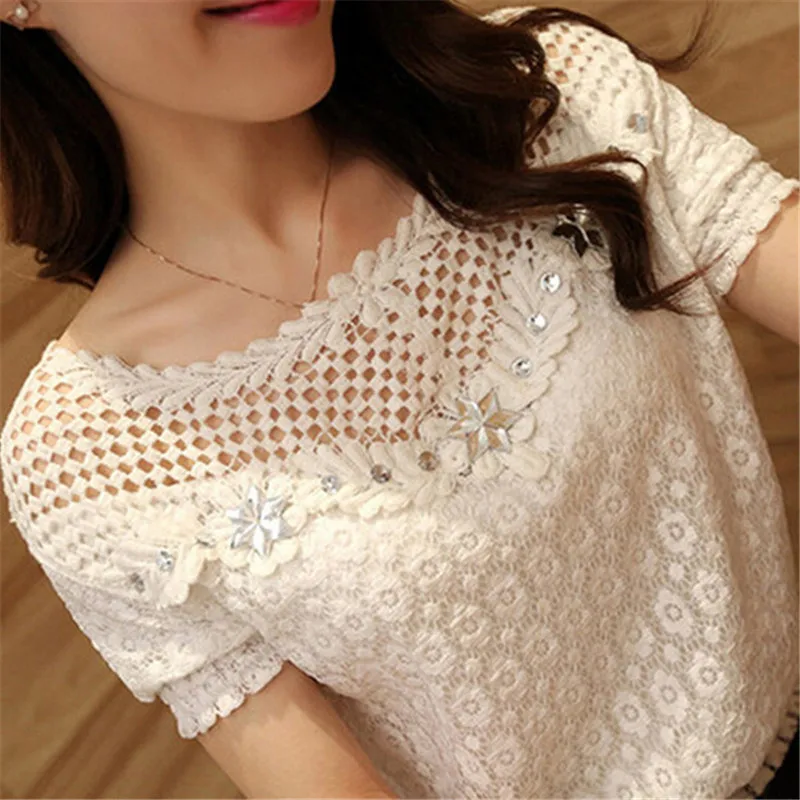 ZANZEA 2018 Autumn Blusas Femininas Plus Size 6XL White Lace Blouse Women Long Sleeve Floral Blouses Hollow Out Casual Top Shirt ZANZEA 2018 Autumn Blusas Femininas Plus Size 6XL White Lace Blouse Women Long Sleeve Floral Blouses Hollow Out Casual Top Shirt
