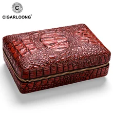 COHIBA COHIBA Leather Cigar Case Cedar Cigar Box Travel Humidor With Cigars Lighter Cutter Humidifier Set W/ Gift Box CLA-T113-1 cohiba big band