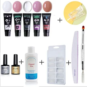 

12Pcs/28pcs Set Nail Art Poly Gel Finger Extension Jelly Poly Gel Quick Building DIY Nail Art Home Decoration Nail Salon