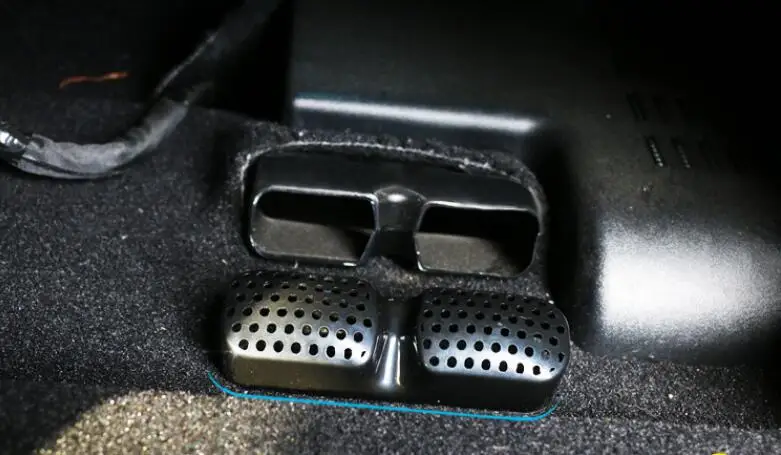 Автокресло на выходе автомобильного кондиционера, крышка Стикеры для Ford Focus Ford Kuga Explorer 2013 край стайлинга автомобилей 2 шт./компл