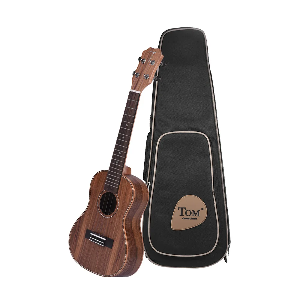 

TOM TUC-700 23" Acoustic Concert Ukulele Ukelele Uke Kit with Bag Strap String Tuner Celluloid Picks for string instrument lover