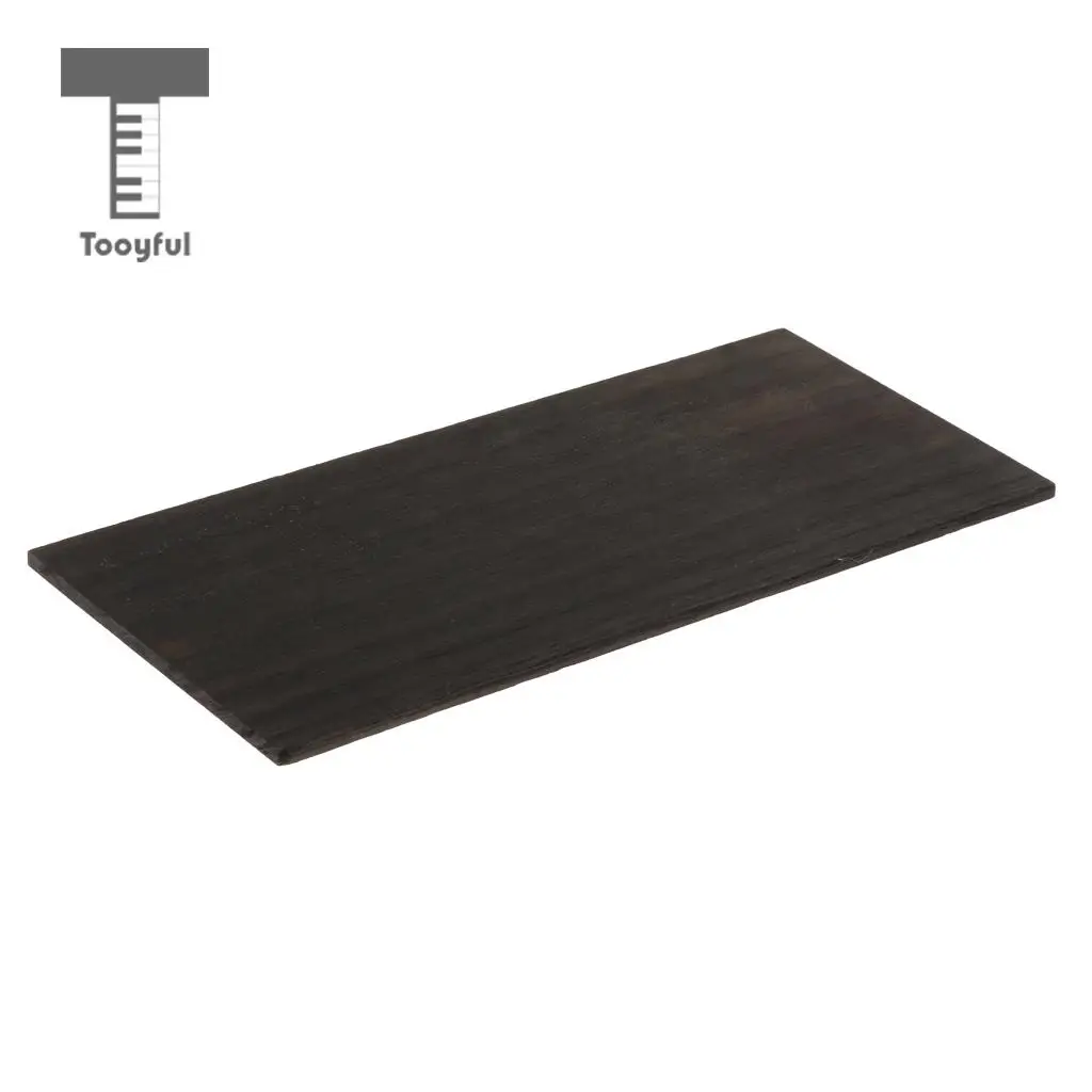 Guitar Wood Headplate Veneer Headstock for Luthier Parts Accessories Black