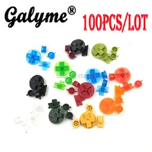 100 шт/партия новая распродажа 12 цветов дополнительные таможенные кнопки для рукоделия Набор Замена для GameboyGB классические DMG A B кнопки D-pad Кнопка