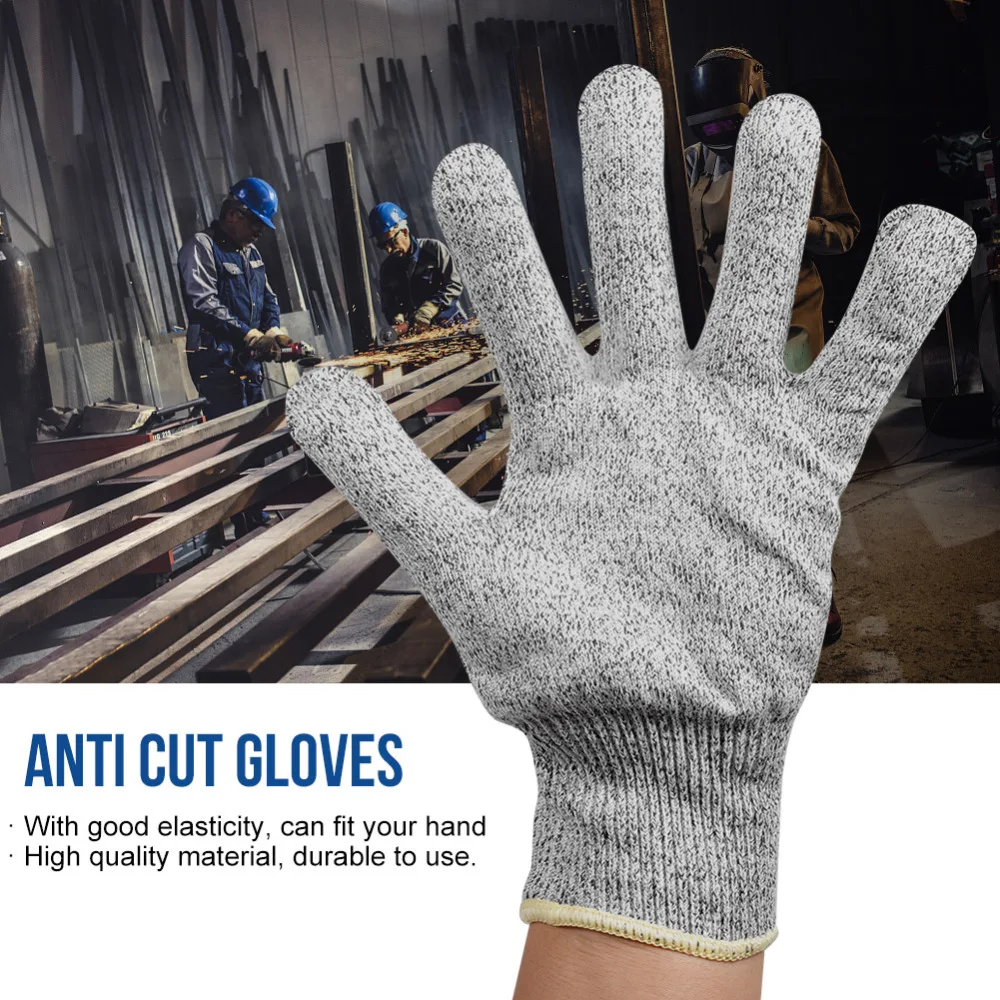 

1Pair HPPE Cut Resistant Gloves Anti-Cut Glove Working Gloves Protective Finger Kitchen Wear-Resistant Safety Gloves XS XXS XXL