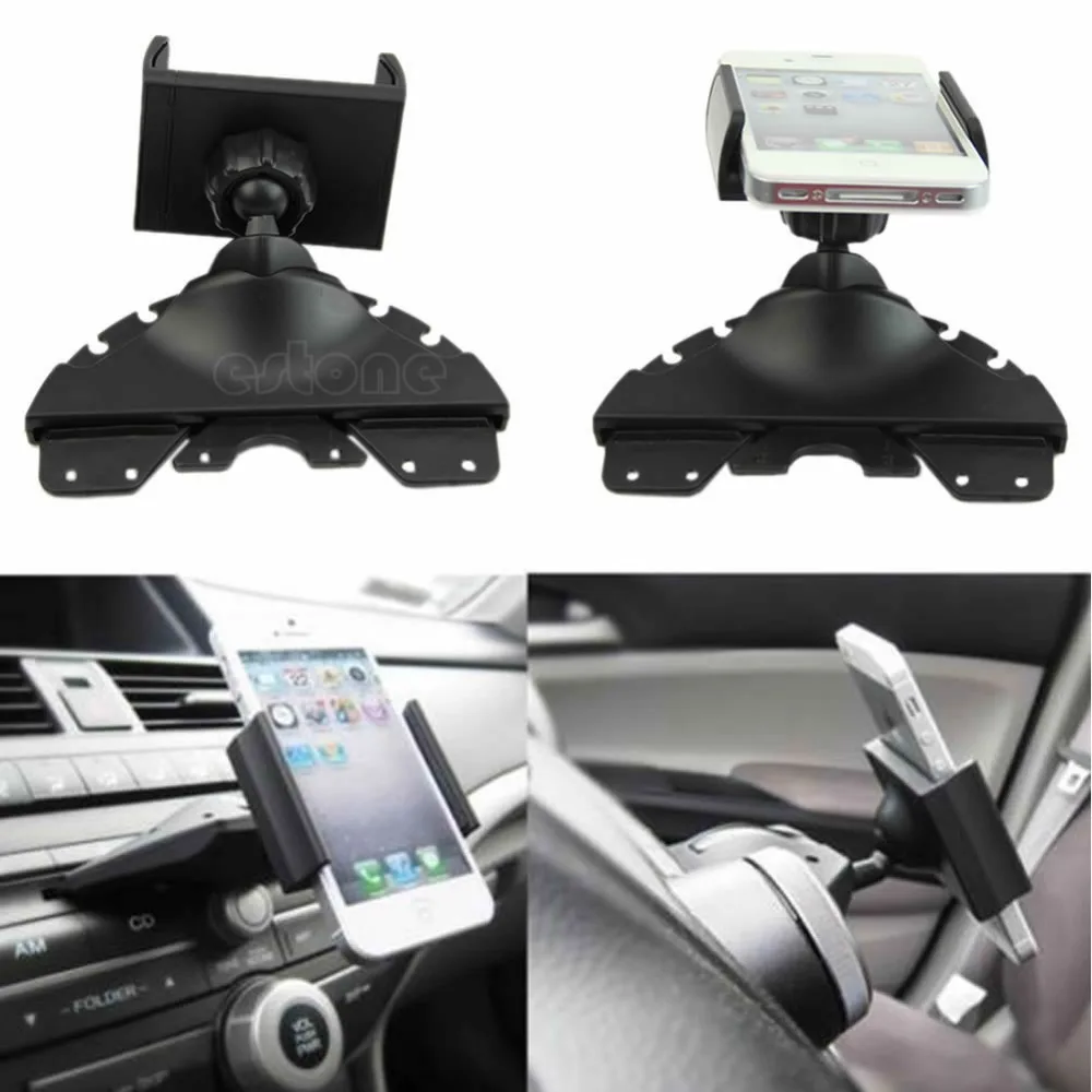 Universal CD Player Slot Smartphone Mobile Phone Car Auto Mount Holder