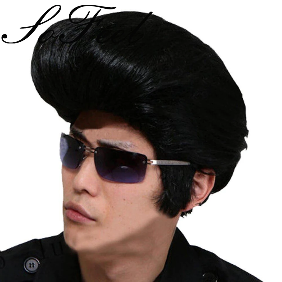 SHENGMEIYUANl Rock  N  ROLL  Kostum Wig Gaya  Rambut  Yang 