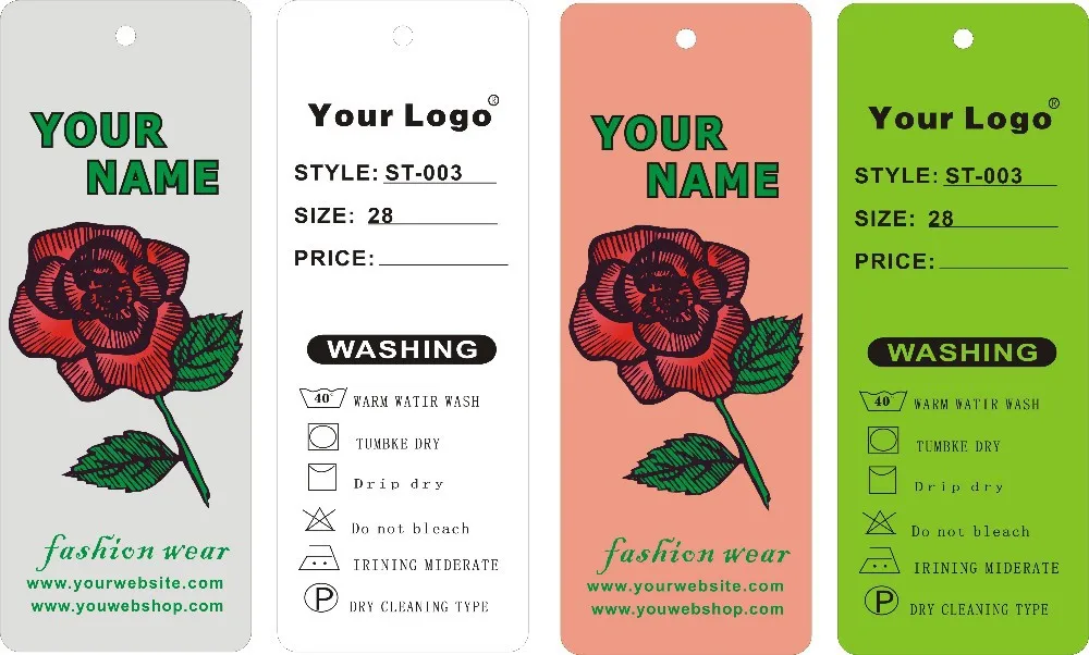 

Big roses tags ,print your logo on tags 500PCS 300gsm Paper easy custom tags, Hang Tags,Garment Price Labels, A2