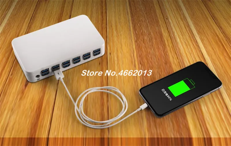 

USB Charging Station Dock - 12-Port - Fast Charge Docking Station for Multiple Devices - Multi Device Charger Organizer