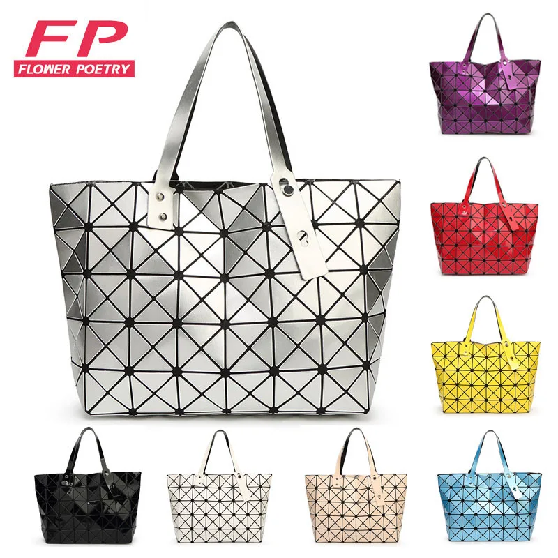 

Fashion Luxury Handbags Women Bags Woman Messenger Bag Geometric Folded Bags Sliver Patchwork Tote Ladies Crossbody Shoulder Bag